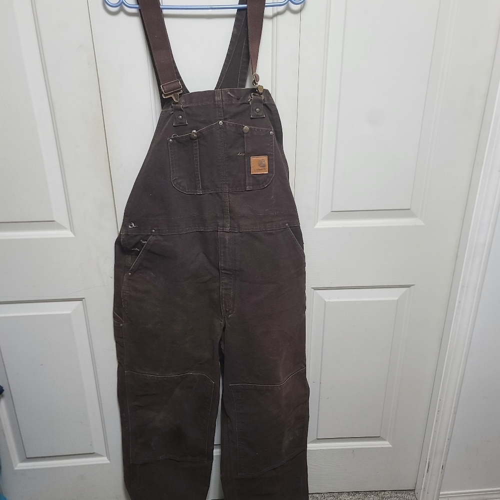 Carhartt Dark Brown Workwear Bib